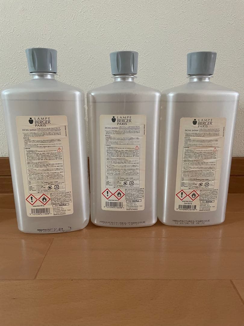 正規品　ランプベルジェ 1L コットン、ヌートレ、ローズ3本 フランス製