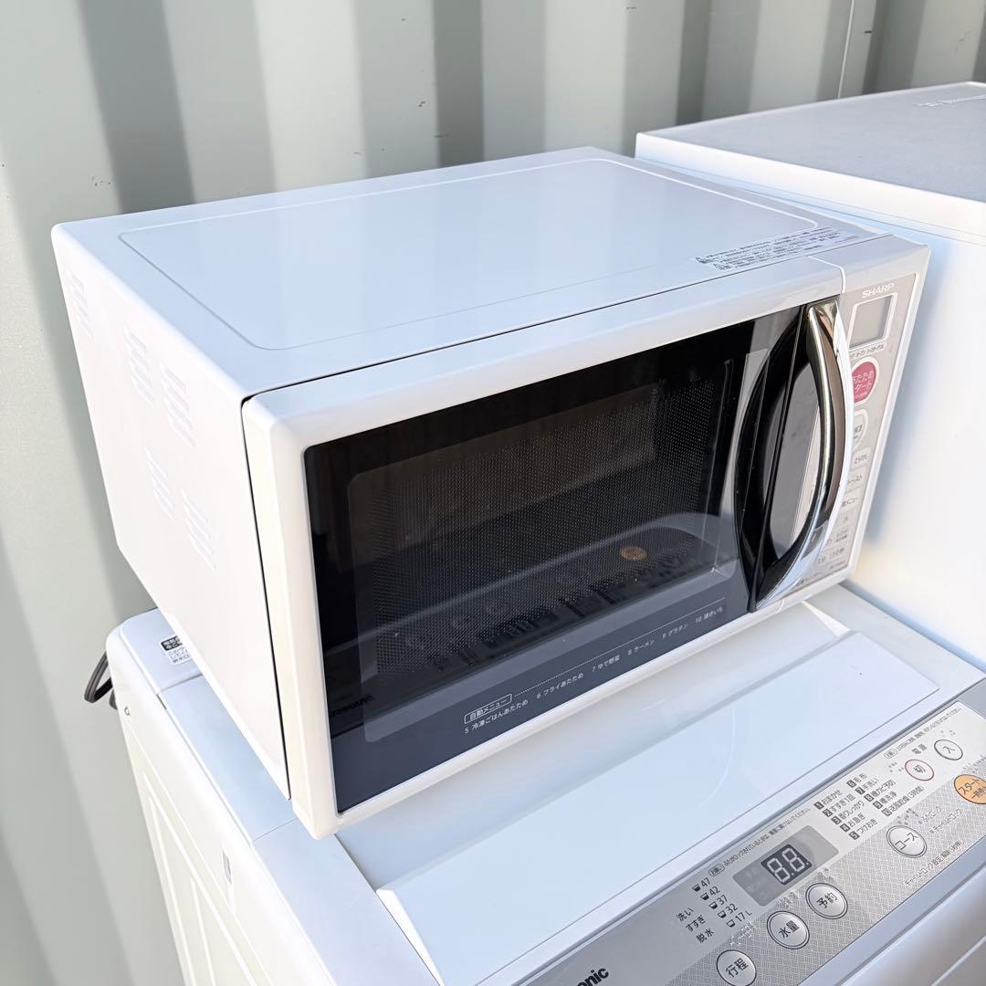 運搬取付無料！純正パナソニック洗濯機オーブン付レンジ＋シャープ冷蔵庫3点セット！