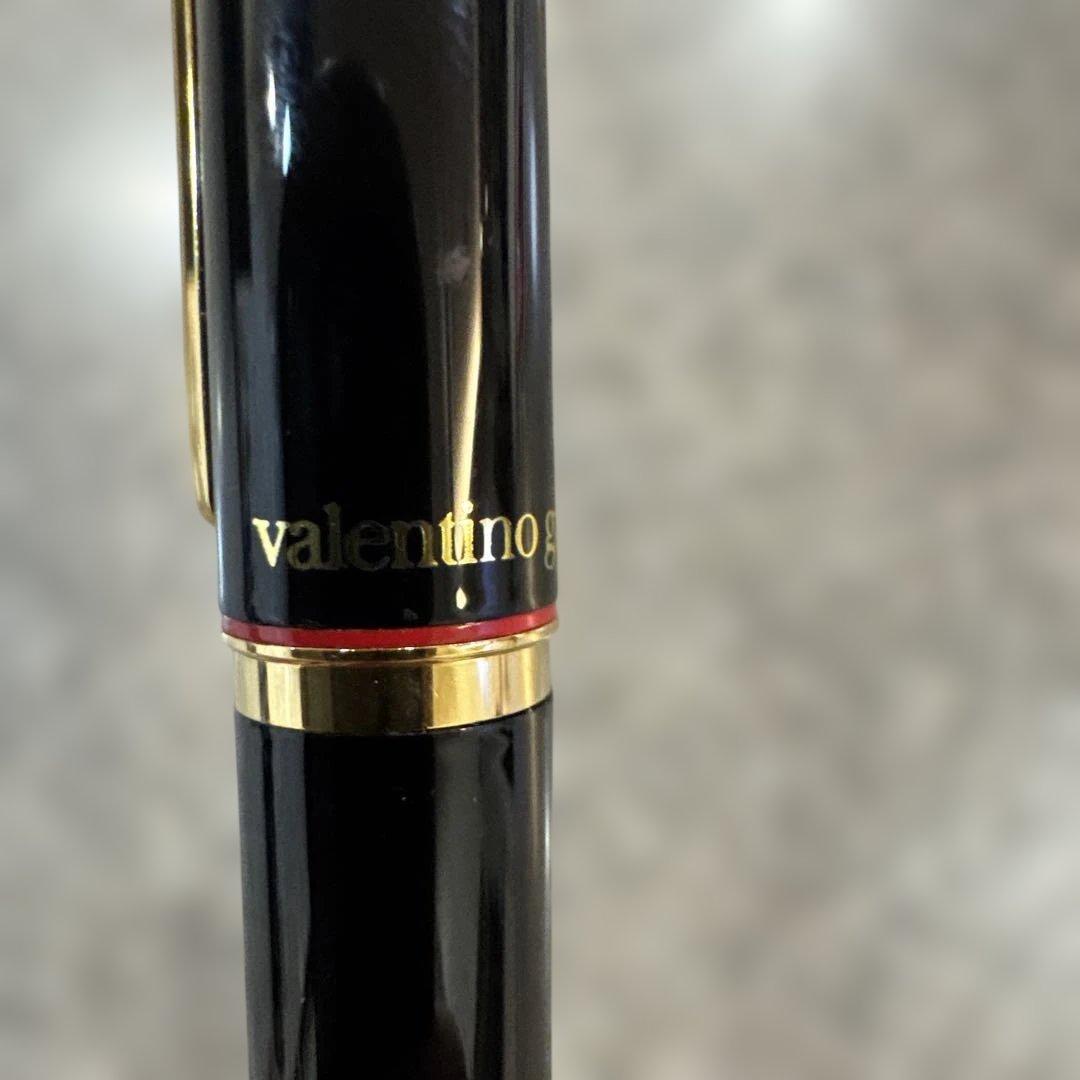 14k ヴァレンティノ　Valentino 万年筆 黒 金色装飾　14 金　希少