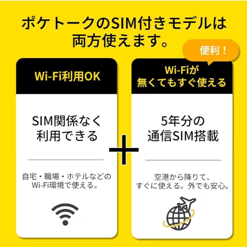 AI翻訳機 ポケトーク　S2 グローバル通信5年付90言語以上対応特別セット