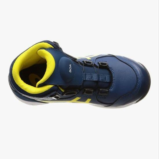 asics CP304 BOA JSAA A種先芯 安全靴 ネイビー/イエロー