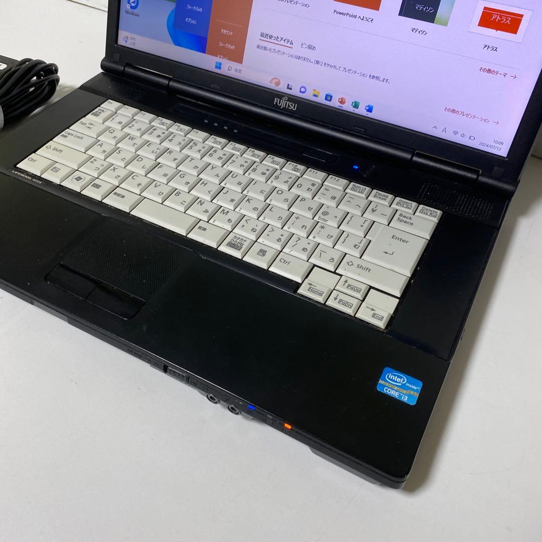 FUJITSU SSDノートパソコン　Windows11Pro オフィス付き