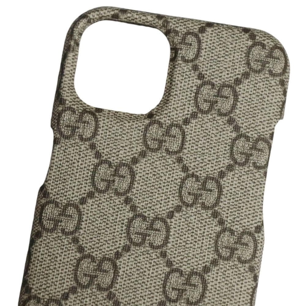 【グッチ】GGスプリーム iPhone14 iPhone13 ケース Beige