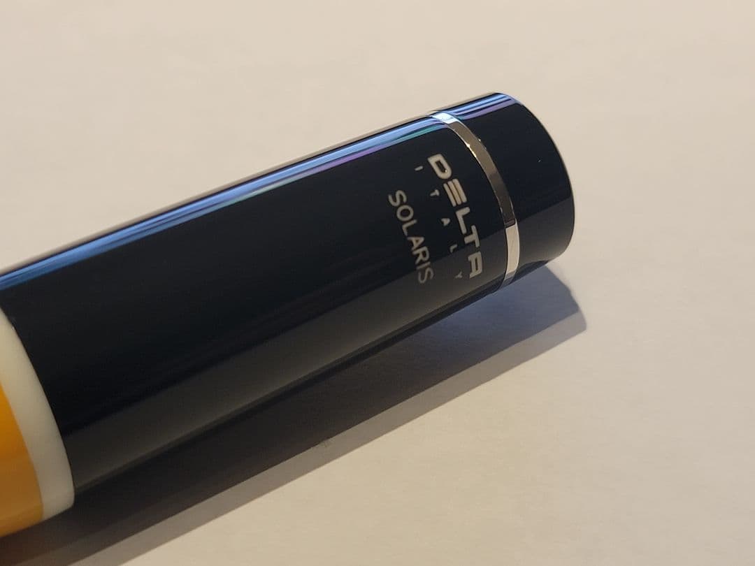 限定値下　DELTA SOLARIS イエロー 万年筆 B/14K