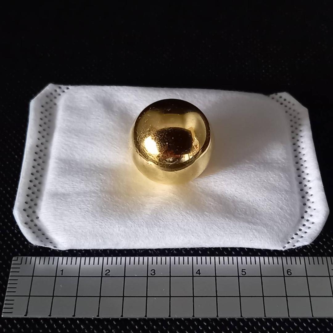 『金運万倍波動玉20mm』（24K純金貼り水晶玉）金運お守り 金運アップ 567
