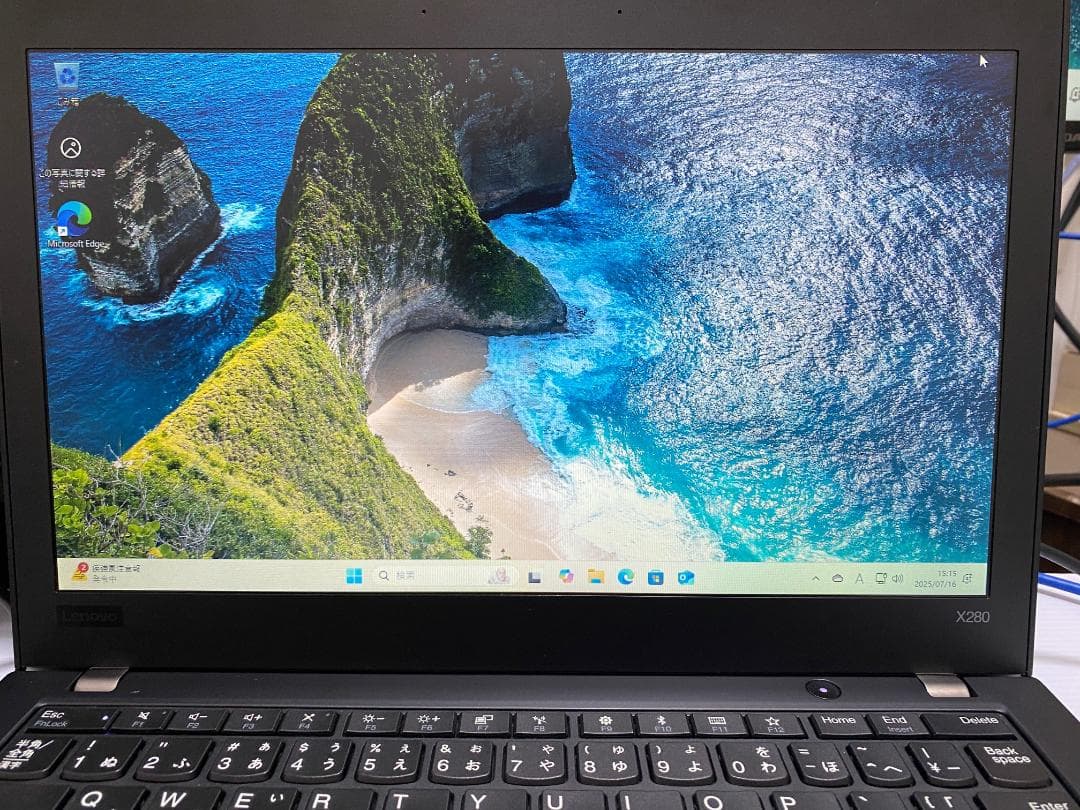 ジャンク扱いX280 i5-8250Uバッテリー無し+2.5GBLANアダプター