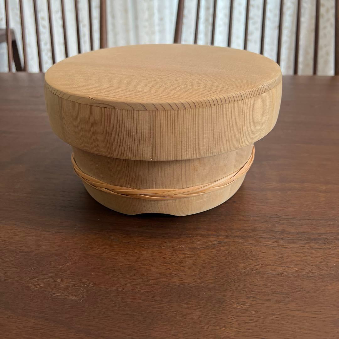 ご飯をさらにおいしく！　浅型おひつ　木製　日樽 工芸品 天然杉