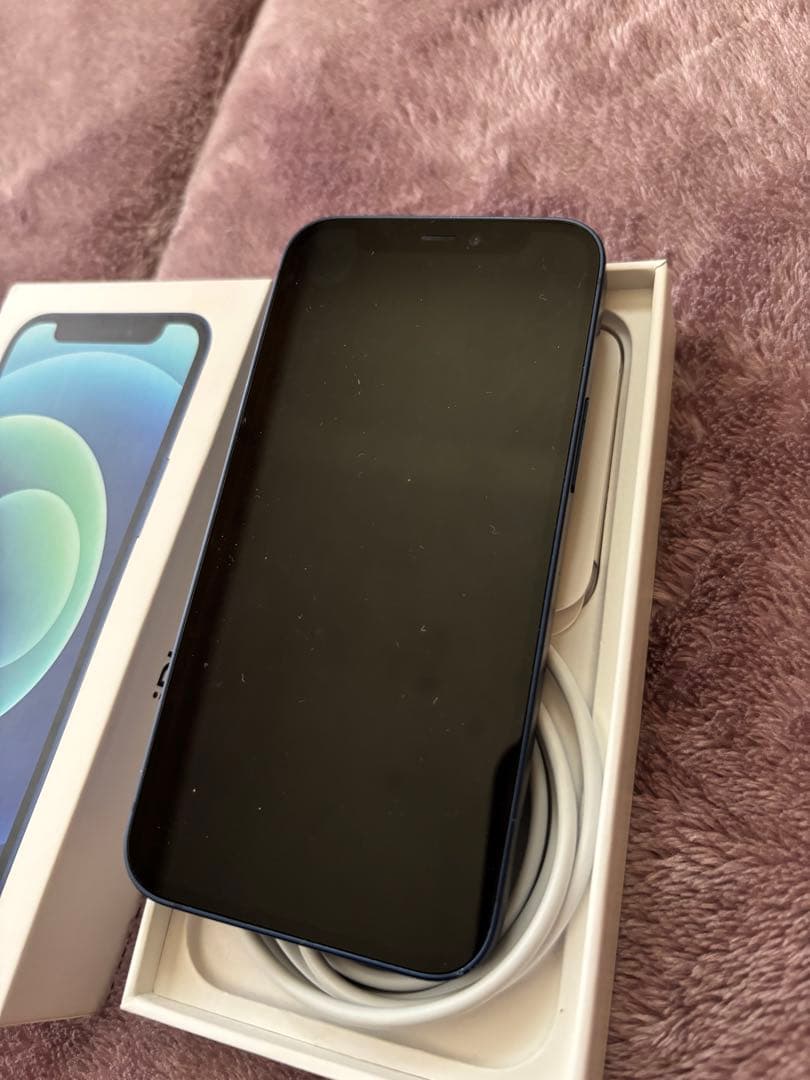 Apple iPhone 12 mini青色 本体 箱付き