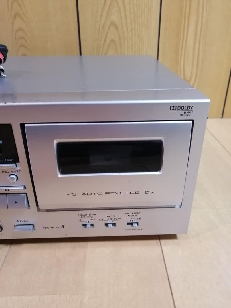 TEAC ダブルオートリバースカセットデッキ シルバー W-890Rティアック