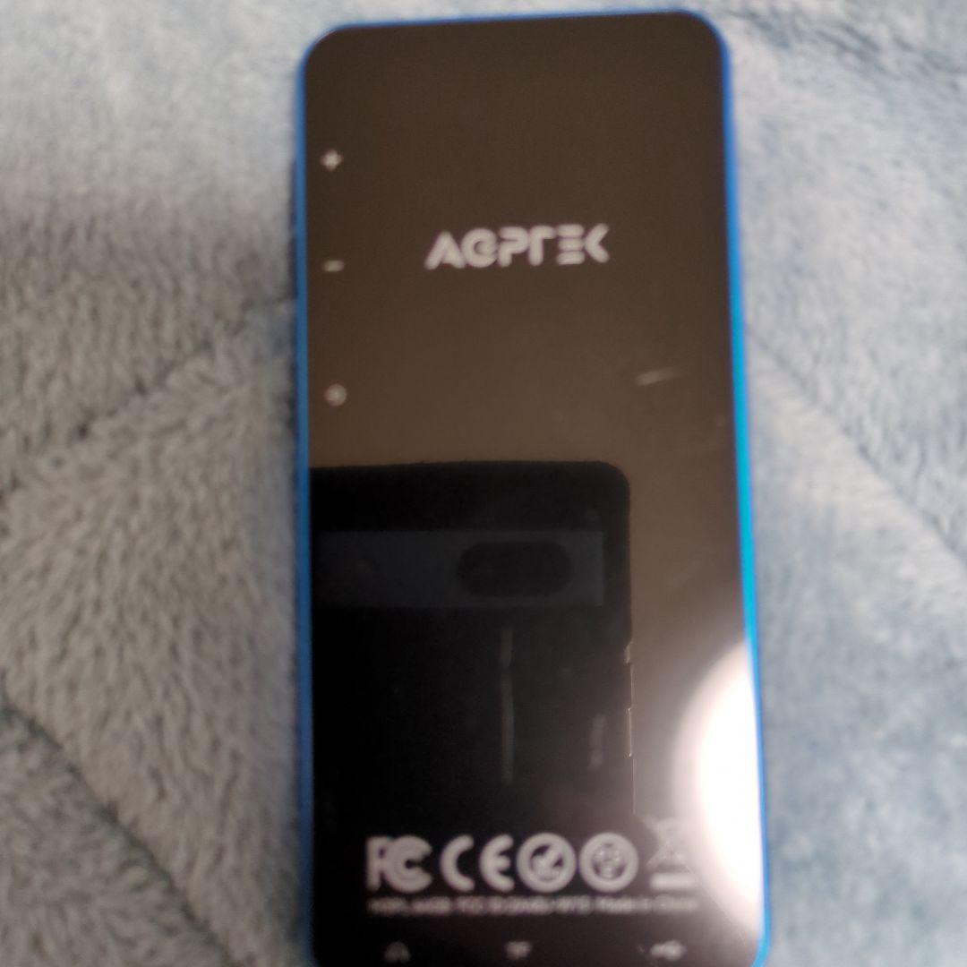 AGPTEK デジタルオーディオプレーヤー 青本体のみ中古品美品