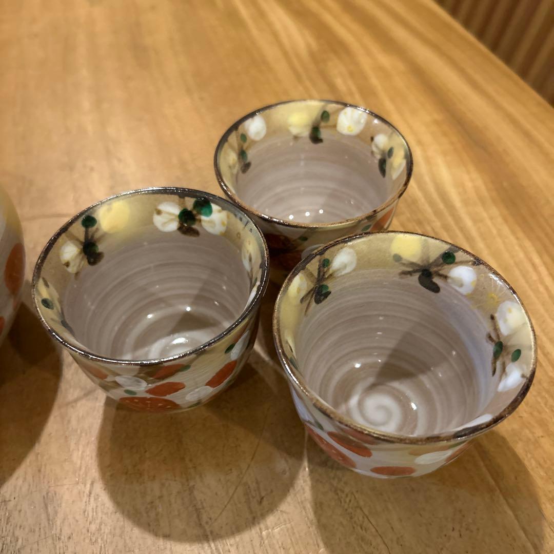 清水焼　光琳梅　茶器揃え