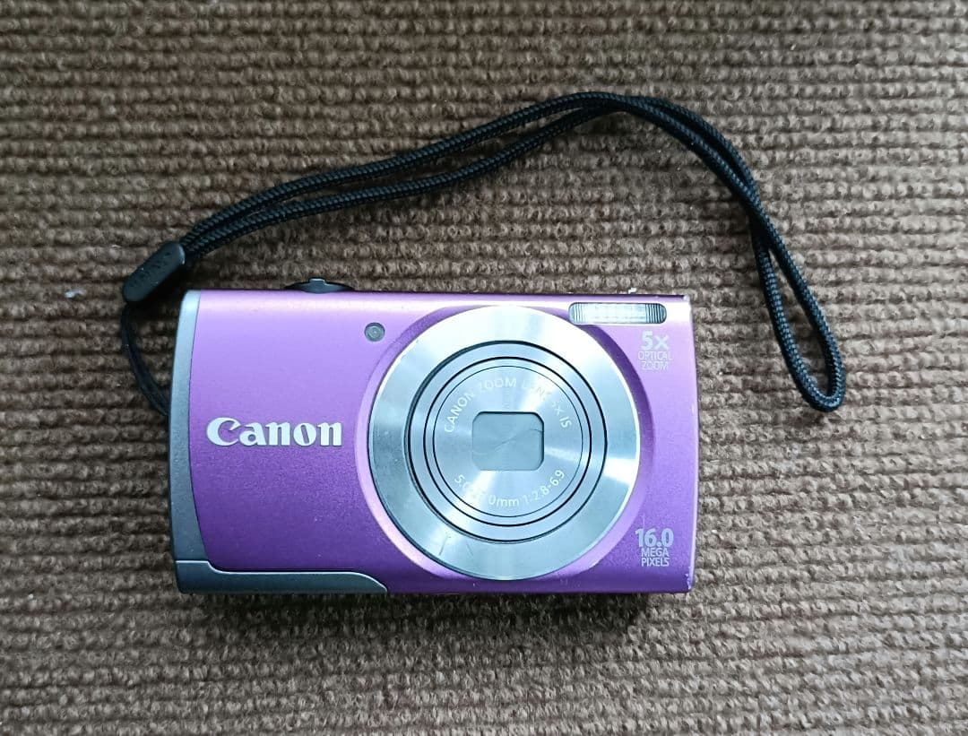 Canon PowerShot A3500 IS パープル 本体と付属品