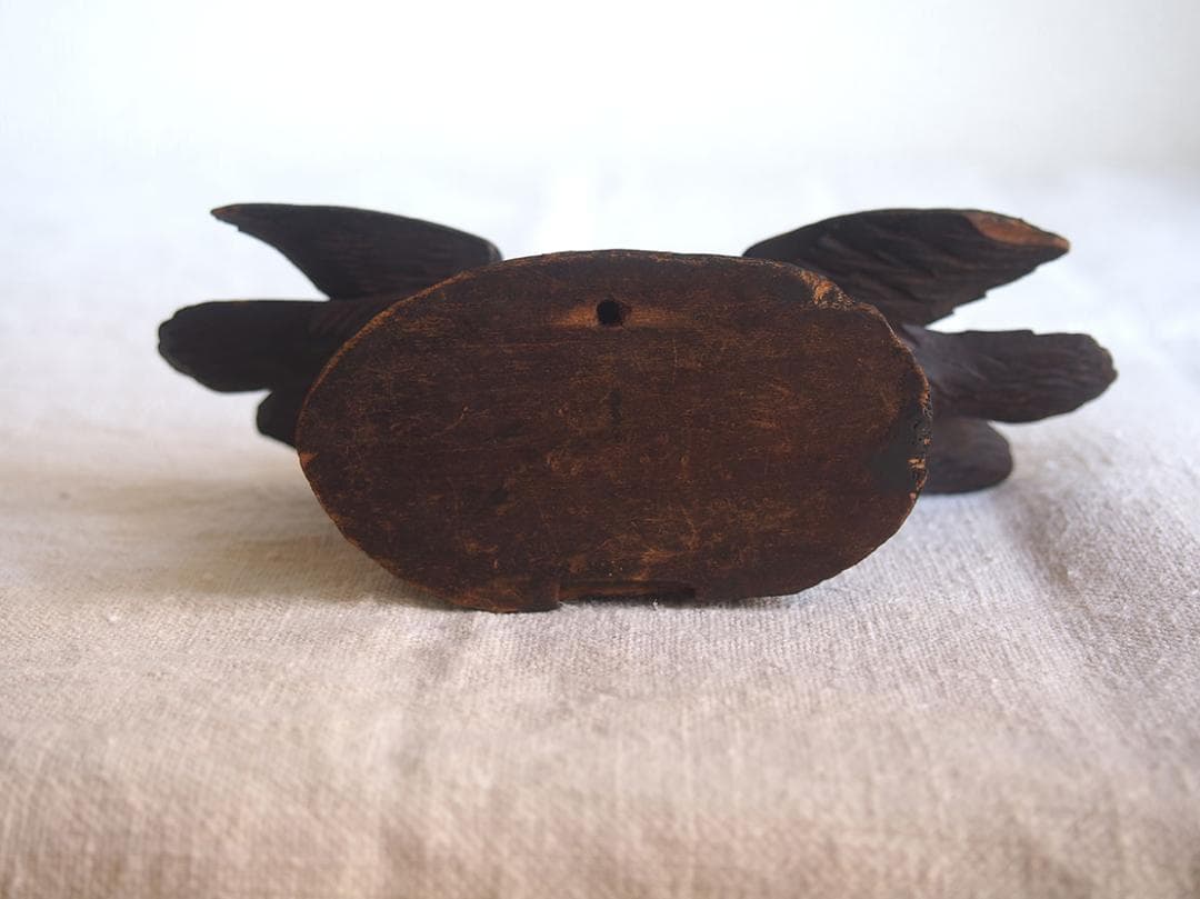 つがいの鳥の彫刻 家具部品 民藝 ヴィクトリアン 1800年代？木彫り/K216