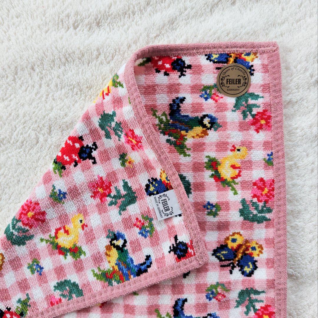 ☆レア☆【新品未使用】ハイジチェック ゲストタオル ピンク フェイラー