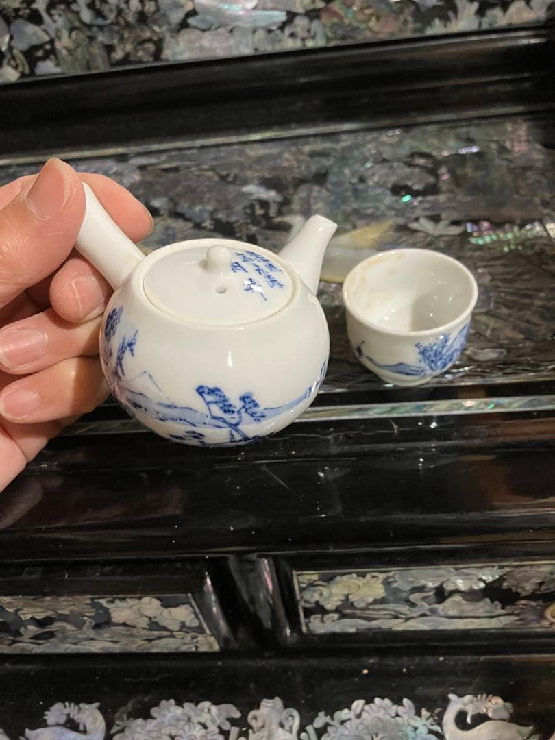 煎茶道具　鈴山作　ミニチュア茶器
