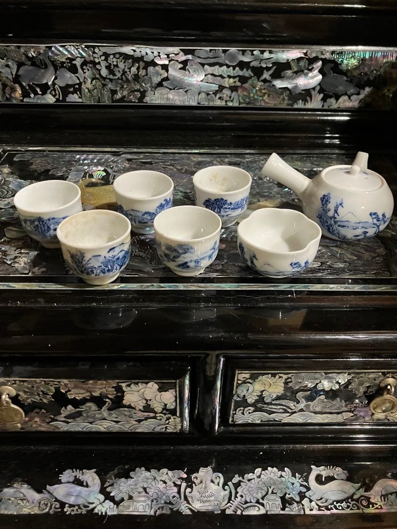 煎茶道具　鈴山作　ミニチュア茶器
