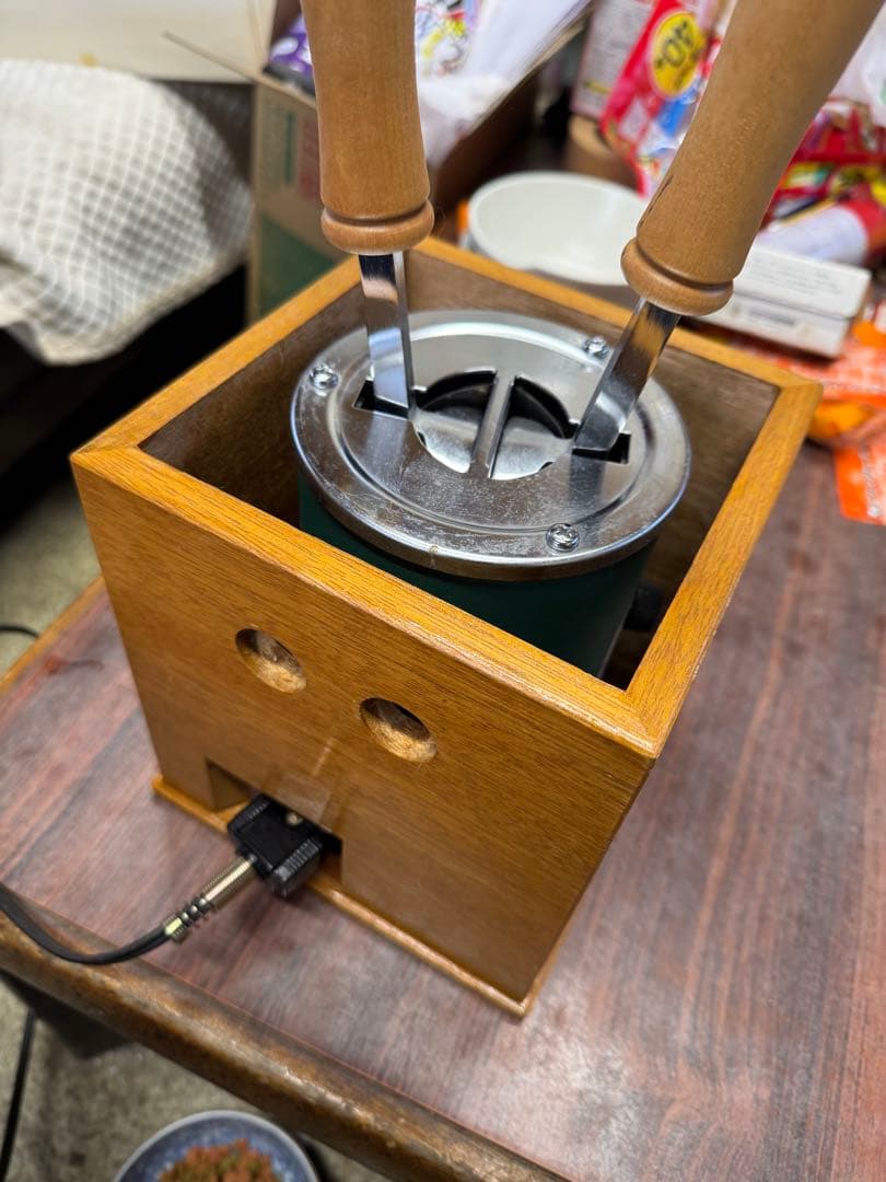 藤原式　裁縫電化鏝　電気コテ　アイロン　着物　和裁　専用木箱付