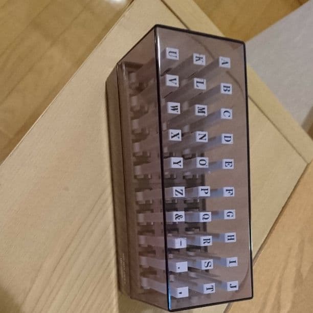 アルファベットスタンプ×2セット