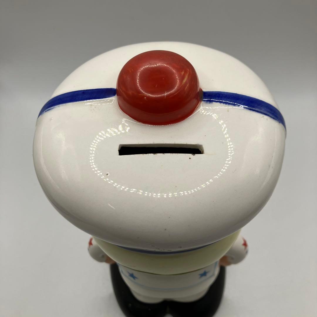 内藤ルネ　貯金箱　陶器　セーラー服　水平　昭和レトロ