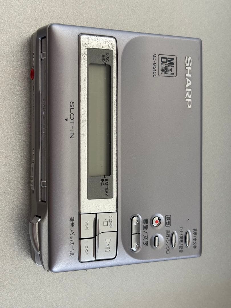 SHARP MDポータブルレコーダー MD-MS100　録音再生プレイヤー
