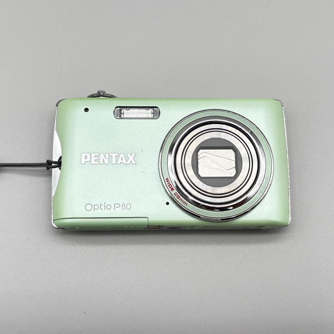 【レアカラー】PENTAX Optio P80 ピスタチオグリーン コンデジ
