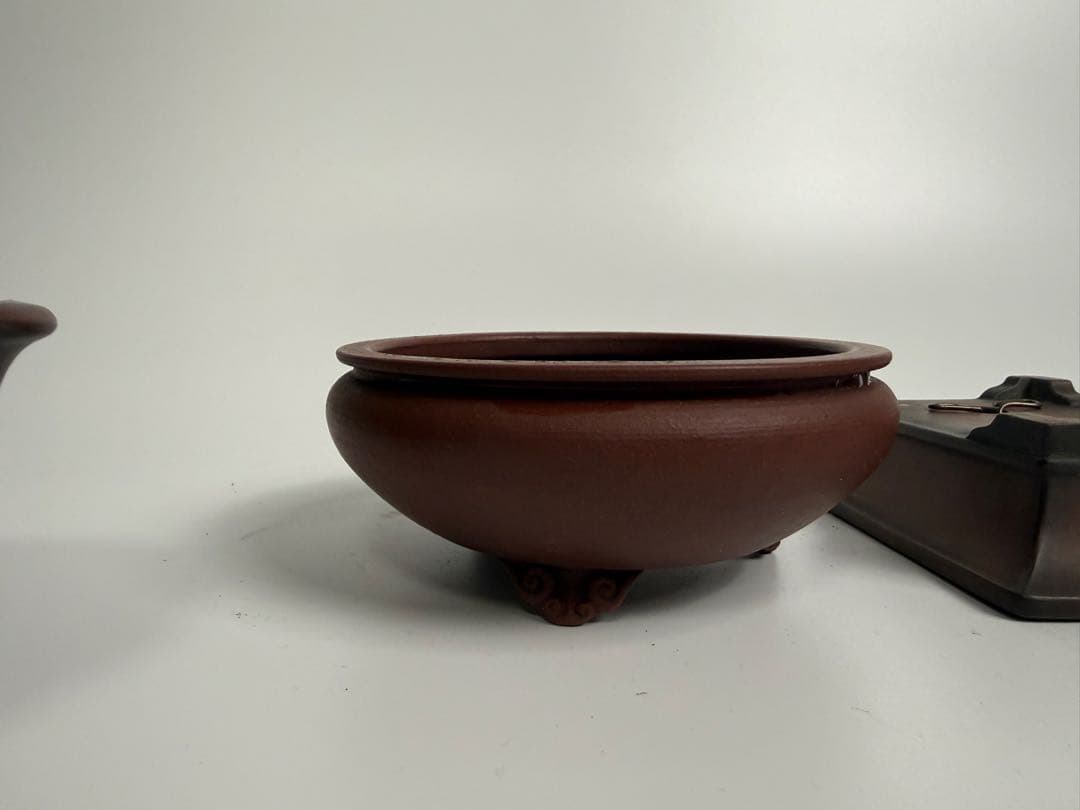 美芸、峰輝堂　盆栽鉢4点セット