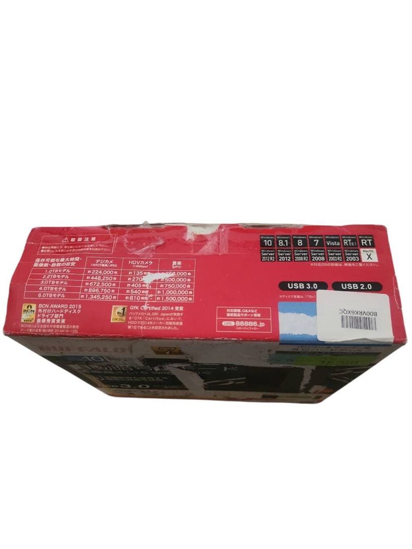 BUFFALO　USB3.0用外付けHDD「HD-LX1.0U3D