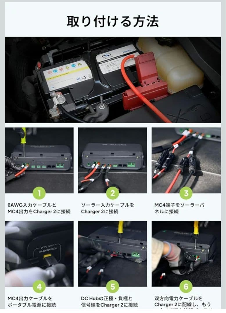 新品最新！BLUETTI CHARGER 2 DC-DC充電器 走行充電 車中泊