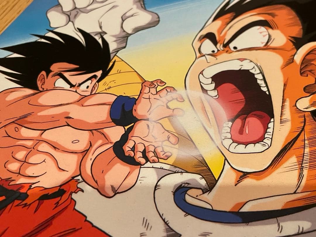 初期版！希少レトロ【アマダ】ドラゴンボールZ デラックスカード　悟空vsベジータ