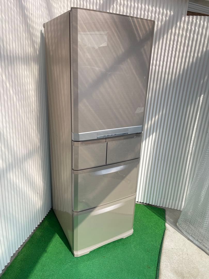 A14 三菱 420L フローラル 5ドア冷蔵庫 右開き 静音 国産 高性能
