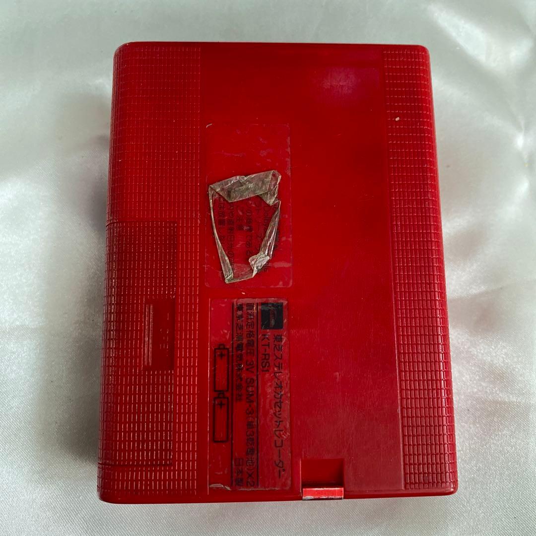 TOSHIBA KT-RS1 カセットプレーヤー レッド