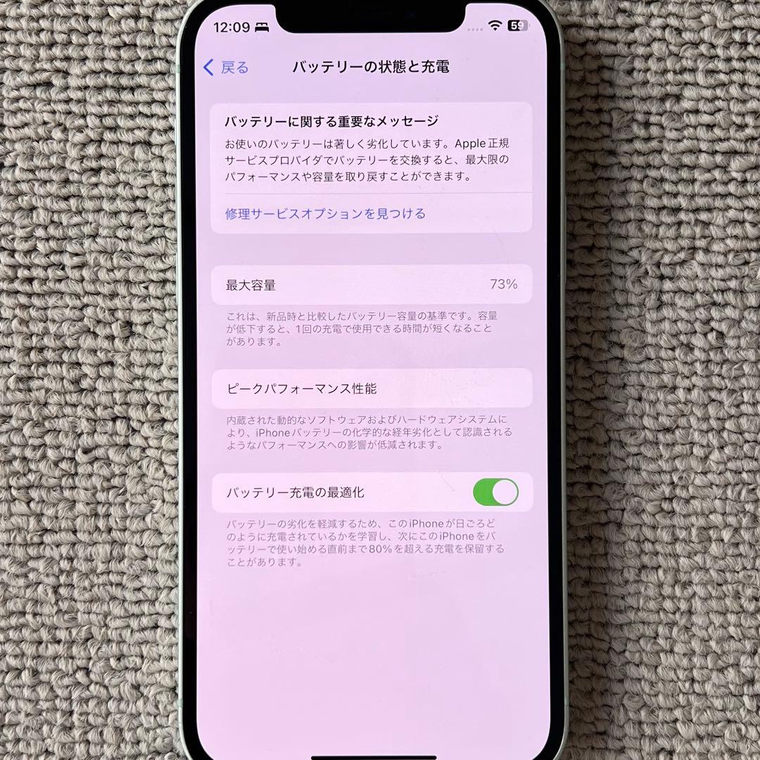 Apple iPhone 12 ミントグリーン128GB 本体