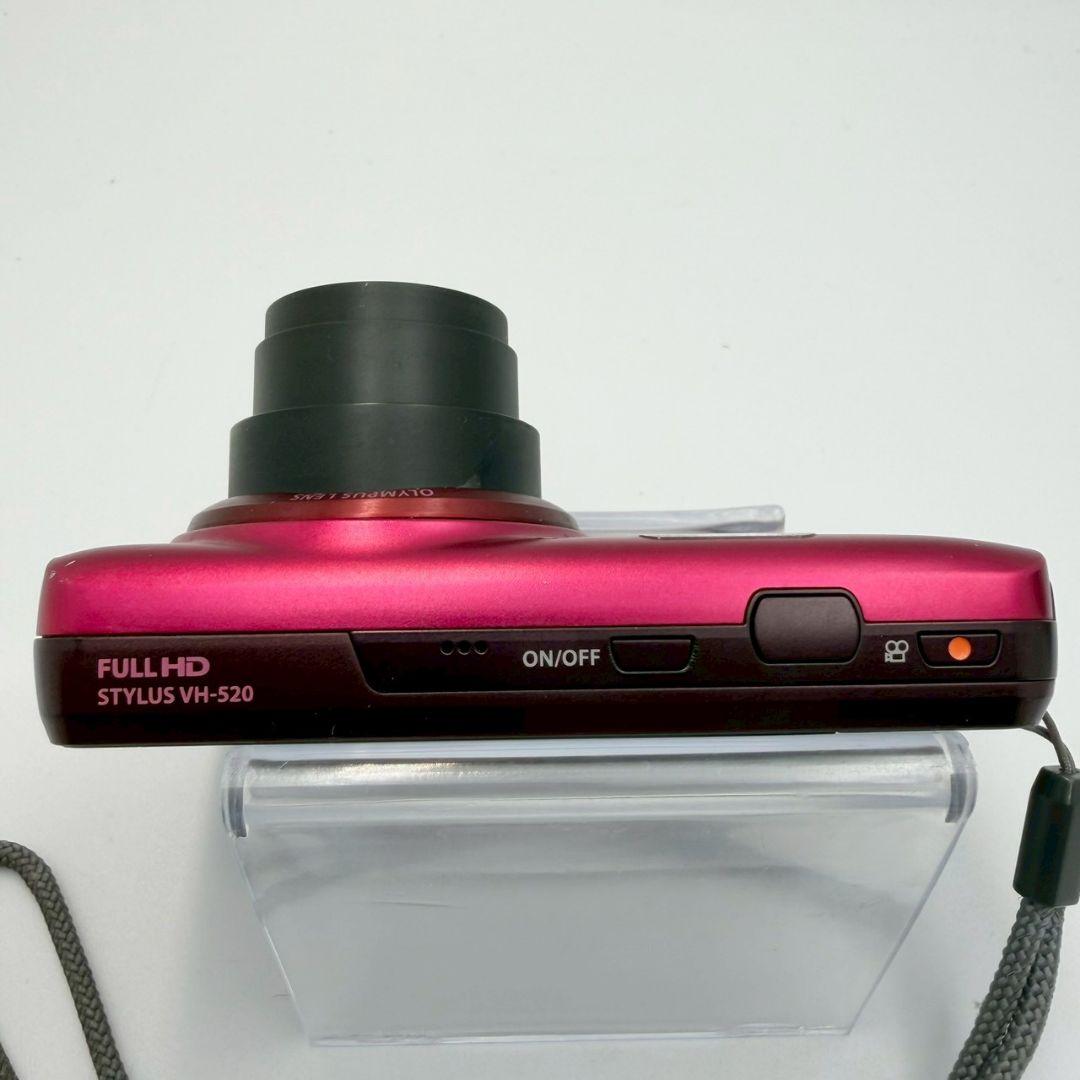 【動作OK】OLYMPUS　STYLUS VH-520 ピンク コンデジ 箱付