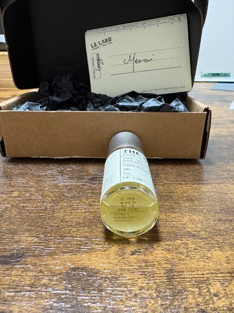 Kento　LE LABO THE NOIR 29 15ml 香水