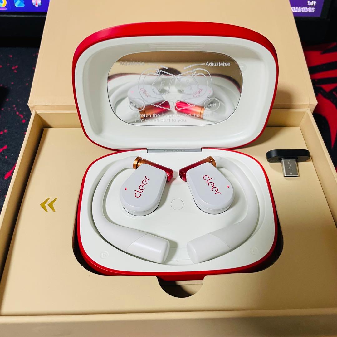 イヤホン Cleer ARC3 Gaming White&Red
