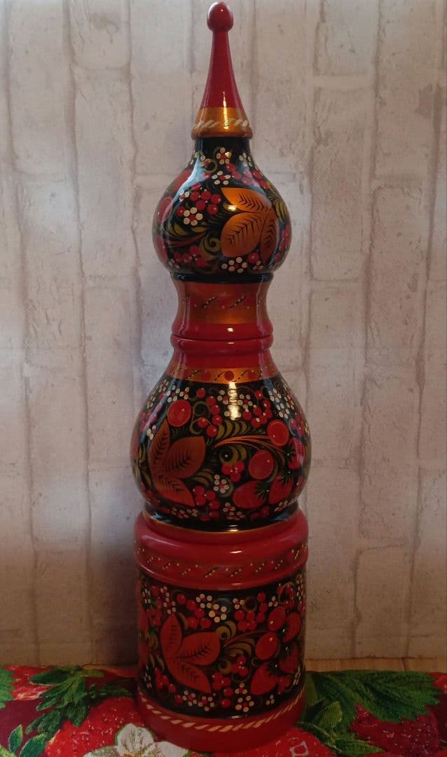 ロシアホフロマ手作りボトルケース