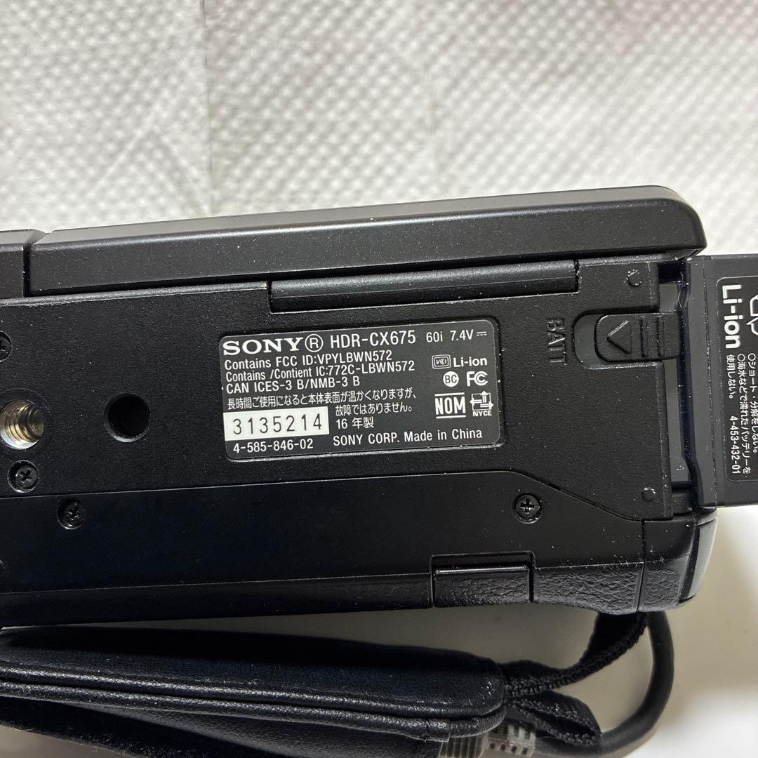 SONYハンディカム HDR-CX675 ブラック東芝MicroSD32GB付