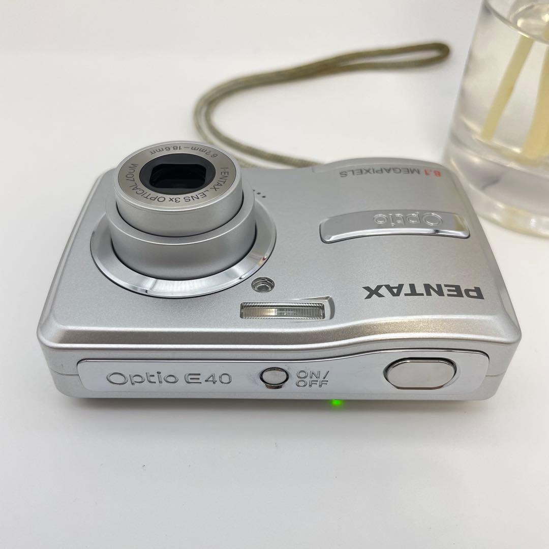 美品✨PENTAX Optio E40✨動作確認済 スマホ転送OK 単三電池♪