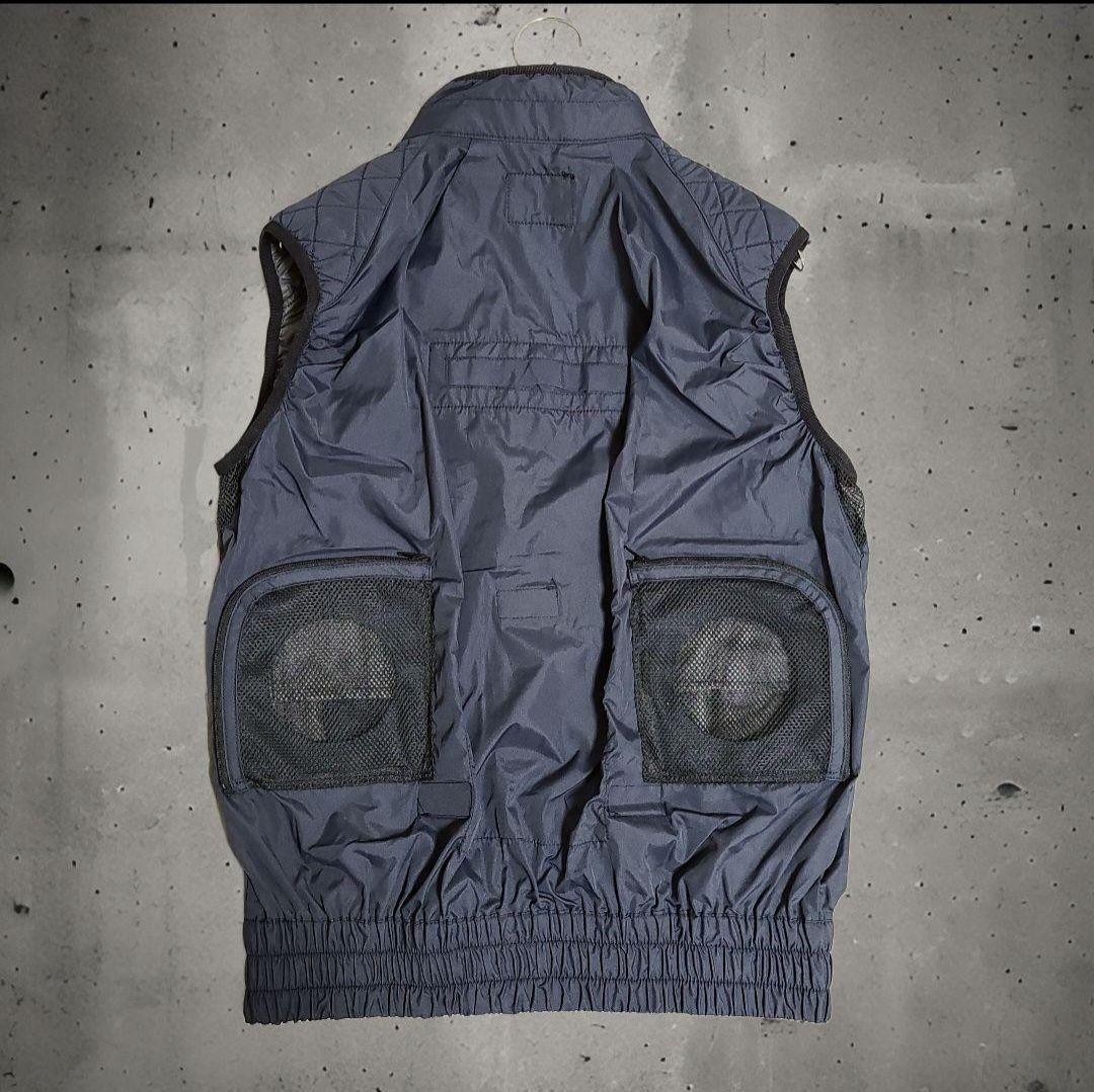 空調服ベスト フルハーネス対応 ネイビー サイズL 新品