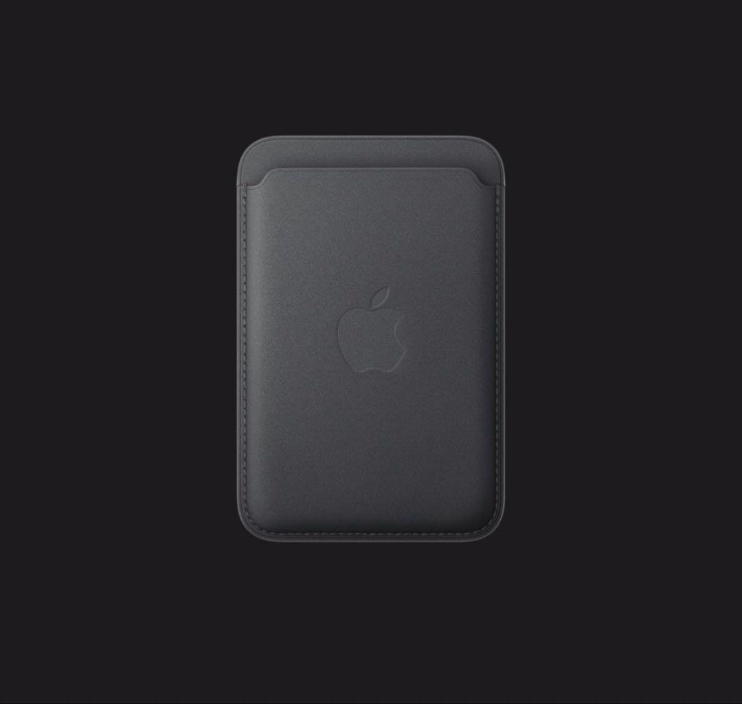 MagSafe対応iPhoneファインウーブンウォレット ブラック