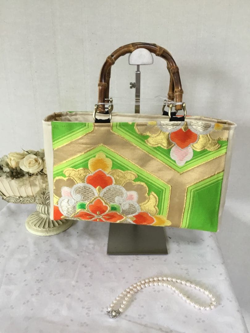 花ぷらら・ハンドメイド・リメイク・帯・カバン・トートバッグ・