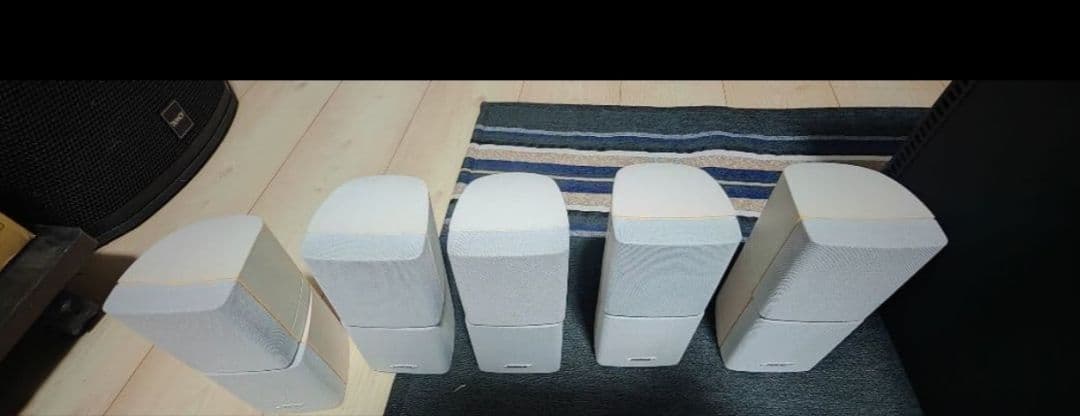 BOSEダブルキューブ型サラウンドスピーカー5個セット白