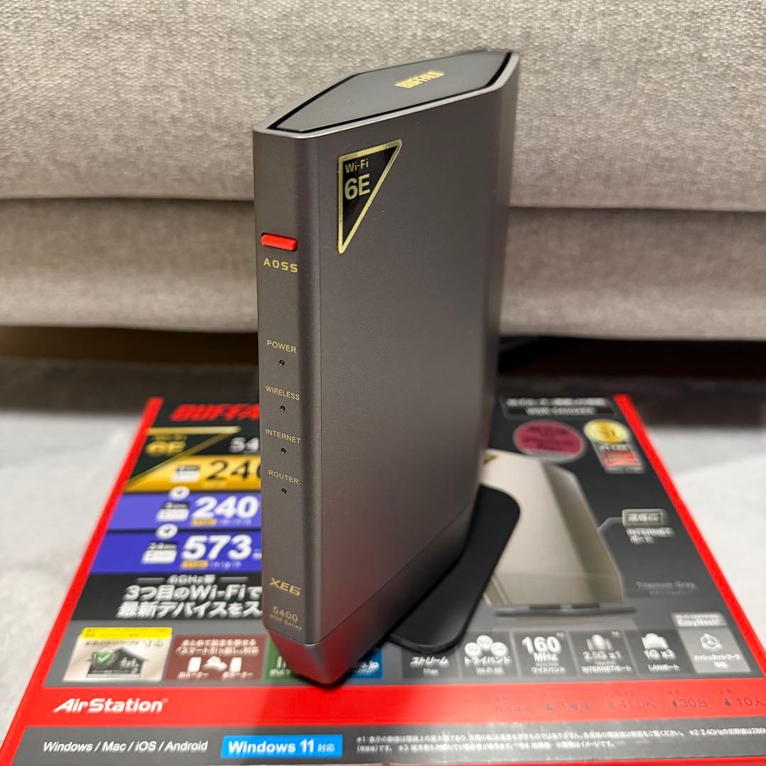 BUFFALO WSR-5400XE Wi-Fi 6Eルーター lp
