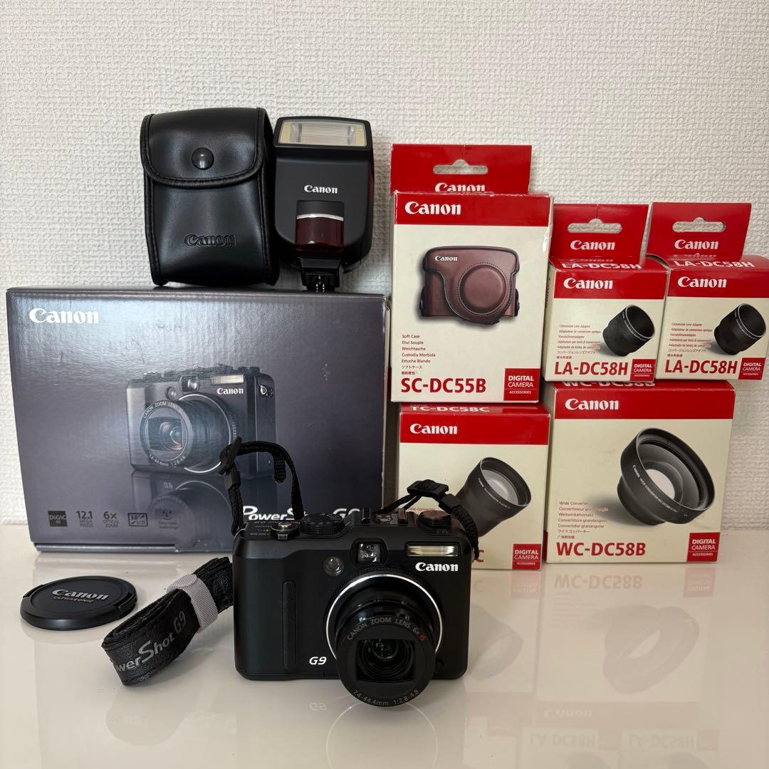 【動作確認済・良品】Canon PowerShot G9 本体と付属品多数