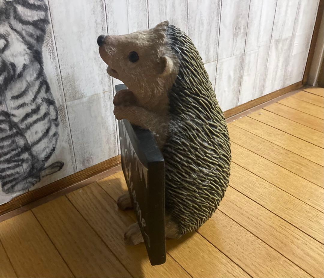 ハリネズミ　ウェルカムボード　陶器