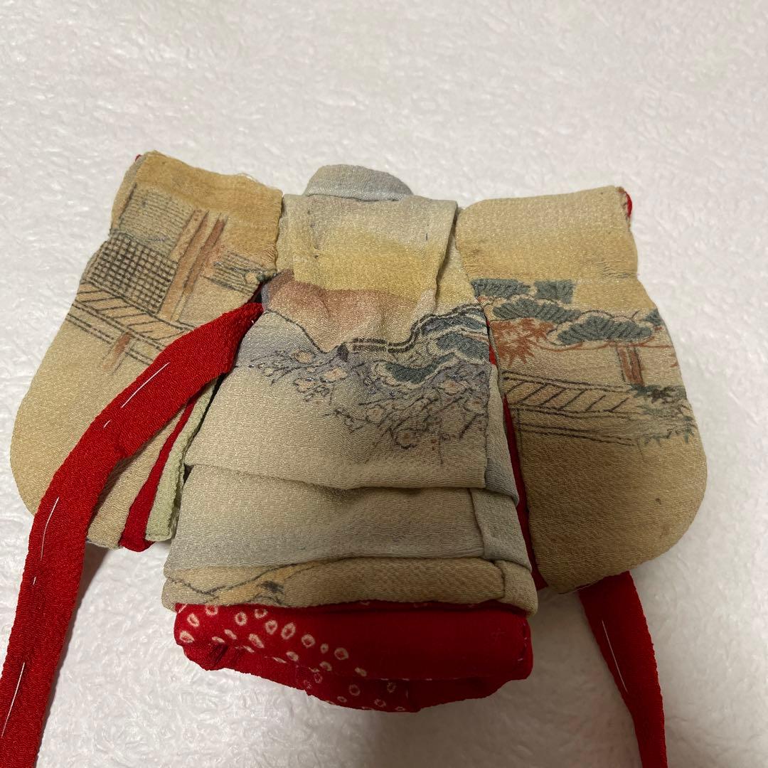 23026 江戸縮緬　小さい人形着せれる着物