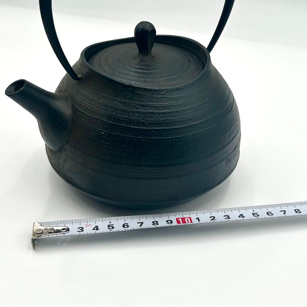 壱鋳堂 南部鉄器 鉄瓶 刷毛目（黒仕上げ）