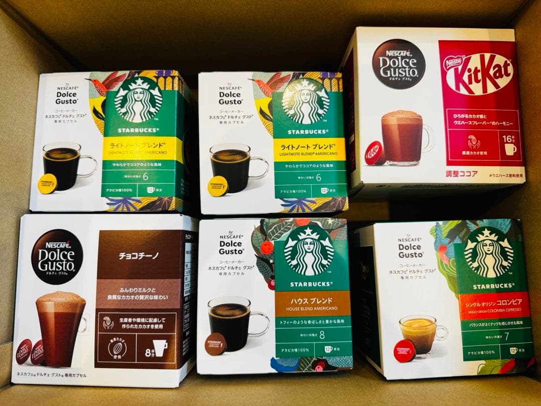 スターバックス ドルチェグスト コーヒー 6個セット