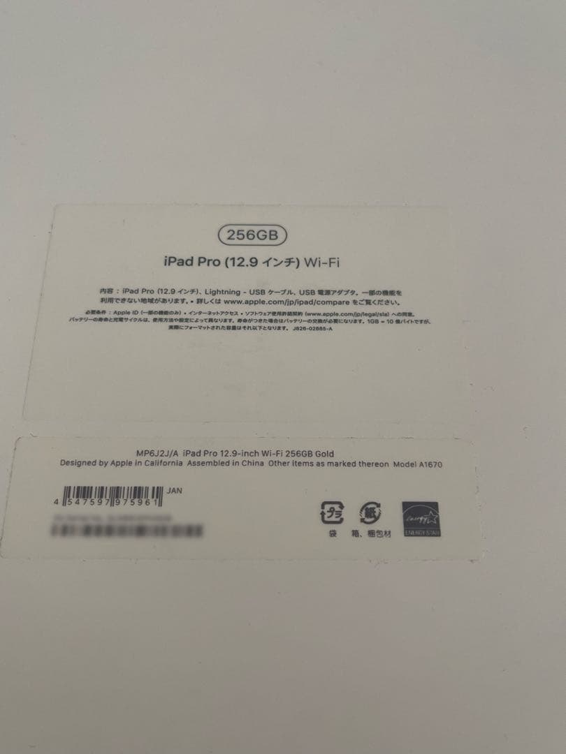【画質めっちゃキレイ！】iPadPro 12.9 256GB