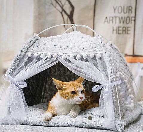 猫小屋冬の保温猫テント猫小屋猫の家閉鎖式ペットベッド四季共通の犬小屋別荘用品